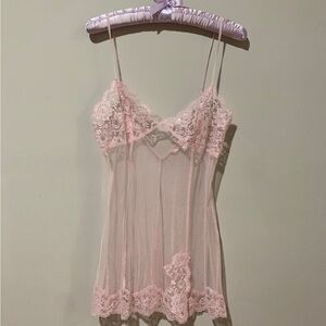 Y2K Victoria’s Secret pink slip dress